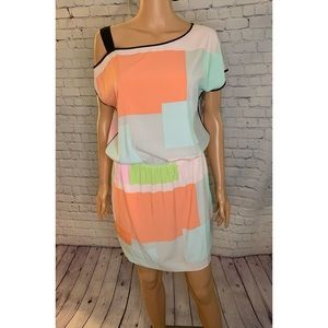 Armani Exchange Colorful Abstract Dress